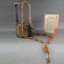 园园 细长十八罗汉长串橄榄核雕