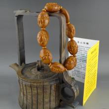 橄榄核雕文玩 水果八宝晓红苏工