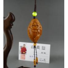 橄榄胡核雕 周义清弥勒单籽苏南工