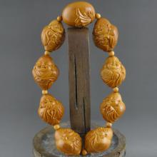 朱军 小弥勒 橄榄核文玩手串