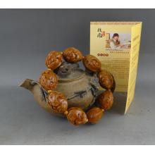 苏工橄榄核雕 高梅 牛气冲天 手串