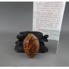 袁清华 达摩悟禅单籽 苏工橄榄核雕