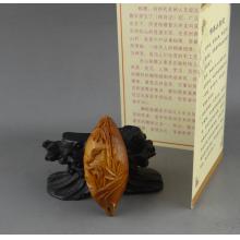 橄榄核雕 王尧 蛇 单籽