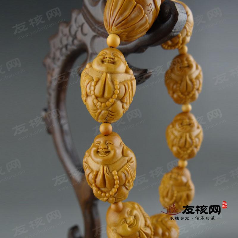 橄榄胡核雕 振宇一心向佛苏工文玩 侧面