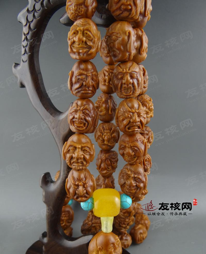 李雪琴一百零八罗汉 橄榄核雕 侧面