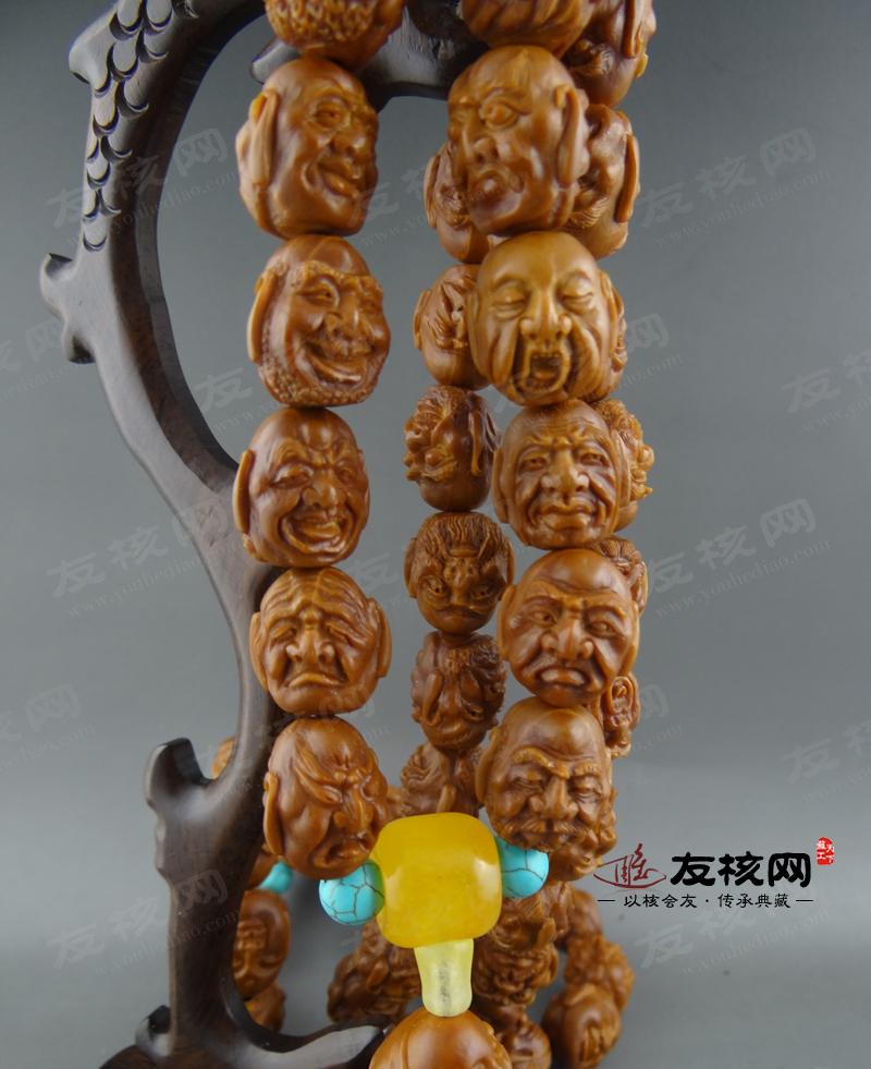 李雪琴一百零八罗汉 橄榄核雕 侧面