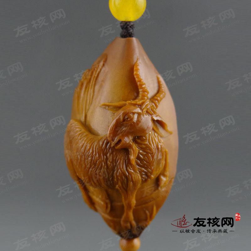 核雕文玩单籽 陈任华千里走单骑 正面