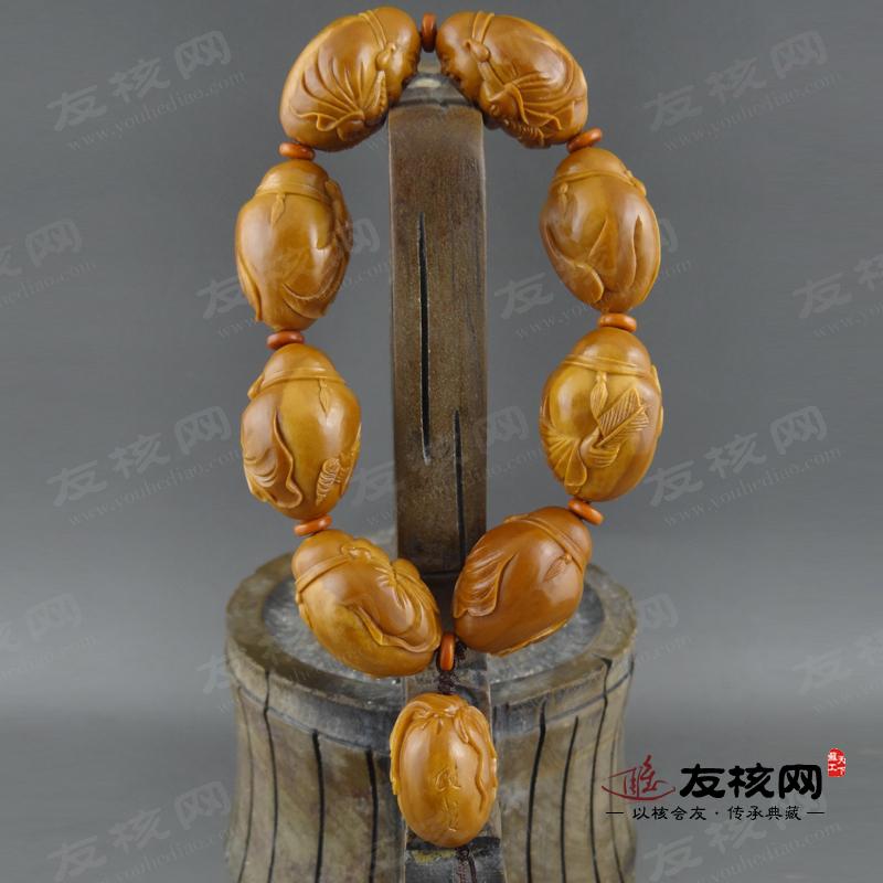 顾小良 弥勒 橄榄核手串 背面