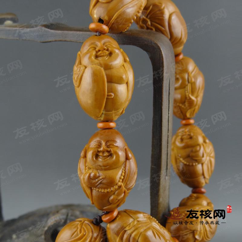 顾小良 弥勒 橄榄核手串 侧面