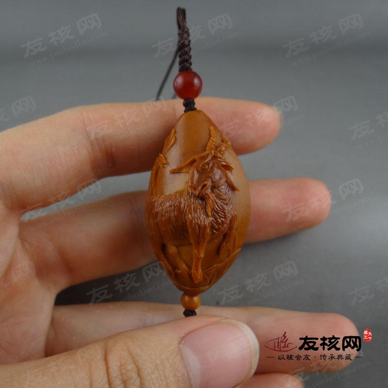 核雕文玩单籽 陈任华 洋洋得意 细节