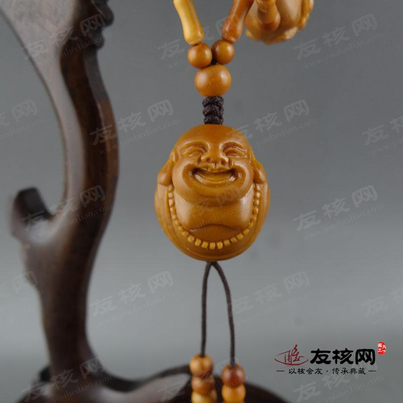 高海 单面十八罗汉 长串 橄榄核雕 雕刻细致